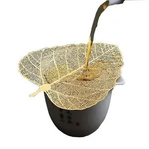 Großhandel Kupfer Gold Tee tasse Filter / Loose Tea Infuser/Sieb