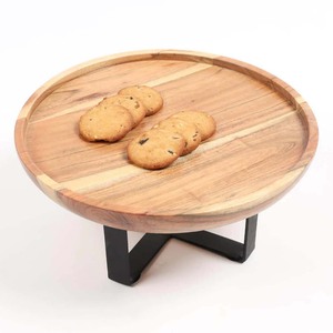 Último diseño de soportes de pastel de madera de acacia, soportes de pastel de pastelería de madera de mango para exhibición, soportes de pastel de exhibición de postre Vintage de granja - Product Image 5