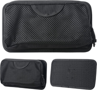 Pochette en filet EDC, organisateur modulaire pour sac à dos, panneau d'insertion, pochette utilitaire avec fermeture auto-agrippante et fermeture éclair, sac de rangement