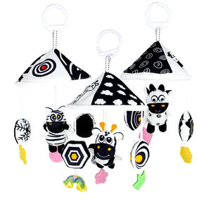 Juguetes de Peluche Giratorios Colgantes de Decoración <span class=keywords><strong>Montessori</strong></span>, Móvil de Bebé en Blanco y Negro de Alto Contraste para <span class=keywords><strong>Cuna</strong></span>, Asiento de Auto - Product Image 2