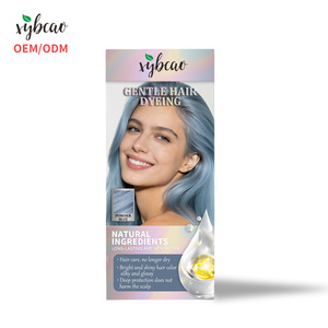 Polvo <span class=keywords><strong>de</strong></span> Coloración Capilar Botánico Tono Azul Brillante Resistente a la Decoloración No Daña el <span class=keywords><strong>Cabello</strong></span> con Aloe y Ginseng Set Personalizado - Product Image 1