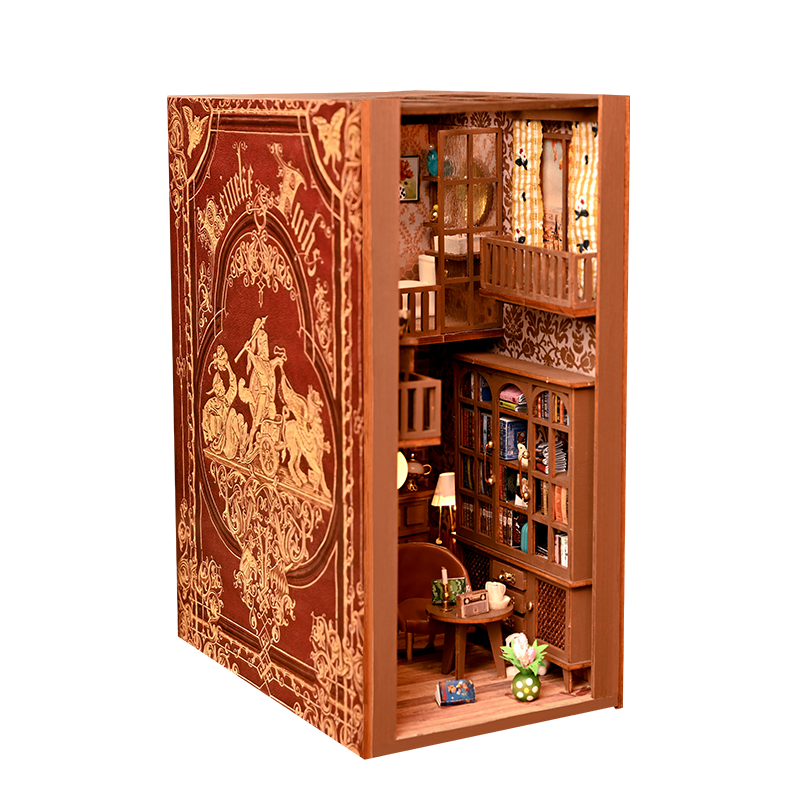 Now Me 3D Деревянный DIY миниатюрный дом книга Nook № 9 секретный замок дом игрушки деревянные подкладки