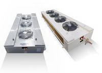 Refroidisseur d'air à flux latéral efficace pour chambre froide 37 kW, évaporateur de plafond pour supermarché, chambre froide à température moyenne pour aliments frais