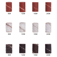 Prix d'usine en gros 100 pièces/boîte 80 100 150 180 grain neige brun noir manucure bandes de ponçage des ongles pour perceuse à ongles