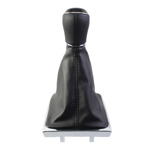 Volkswagen Passat B7 Leather Gear <b>Shift</b> <b>Knob</b> 5 Speed 6 Speed Black Ergonomic Design - Product Image 2