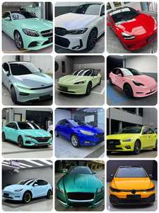 Pellicola Adesiva Nera Opaca Effetto Cristallo Lucido per Auto, Adesivi per Carrozzeria, Pellicola Protettiva per Wrapping Auto - Product Image 3