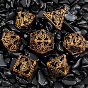 JMS Quỷ Rồng Các Loại Màu Sắc Đa Diện Dice Dnd <span class=keywords><strong>RPG</strong></span> Kẽm Hợp Kim Kim Loại Dice Set Cho Bàn Trò Chơi - Product Image 1