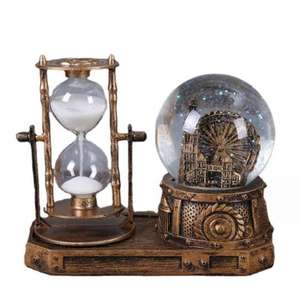 Reloj de Arena de Cristal de Resina, Decoración Artística Creativa, Torre <span class=keywords><strong>Elizabeth</strong></span> de Londres, Regalo Artesanal Vintage de Haoxuan - Product Image 1