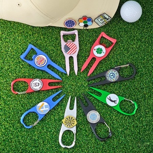Marcadores de bolas de golf en blanco, personalizables con láser, con cristales de plata, de bronce epoxi, para mujer, para golfistas, con marca Balle Fee - Product Image 3