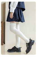 Chaussettes pour enfants et étudiants, chaussettes de compression en coton peigné doux, chaussettes hautes jusqu'au genou, logo personnalisé, couleur et taille pour l'école, usage quotidien, printemps et hiver