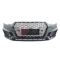 Pare-chocs de voiture Face avant pour Audi A4 B9 2017-2019 Mise à niveau vers RS4 Style Pare-chocs avant avec calandre Lèvre avant