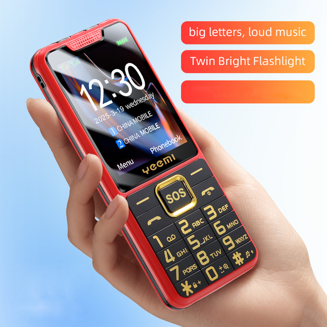 YEEMI K3 Dual SIM Dual Standby 2.4-inch Screen Ultra-long Standby Full Keyboard 500W Camera Mobile Phone