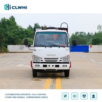 Camion de ramassage des déchets Isuzu 4x2 avec benne verte, camion compacteur de déchets pour usage urbain, camion de collecte des déchets en promotion