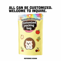 Sachets Doypack refermables anti-odeur et anti-enfants, personnalisés avec impression en héliogravure, en PE et Mylar, pour nouilles et aliments pour animaux de compagnie