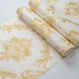 Udk Hoge Kwaliteit Goud Luxe Stijl Zelfklevend Muurpapier Waterdichte Wandbekleding Voor Kamerdecoratie