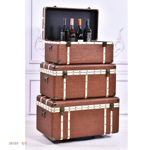Set di Cassette Portaoggetti <span class=keywords><strong>in</strong></span> <span class=keywords><strong>Legno</strong></span> Stile Europeo Antico, Realizzate a Mano, per Vestiti, Giocattoli, Contenitori per Alimenti, Grandi - Product Image 4