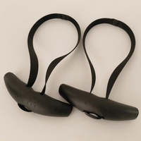 ZHOYA - Banda de resistencia transfronteriza de ABS con mango de cuerno de buey para fitness, herramienta de remo y tracción, agarre en forma de arco para dominadas/pull-down