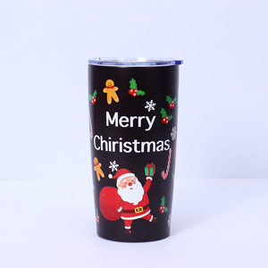 Vaso Termicos de 20oz sin BPA, regalos de Navidad con tapa y pajita, taza de viaje, venta al por mayor, termo, taza térmica, botella Termos - Product Image 3