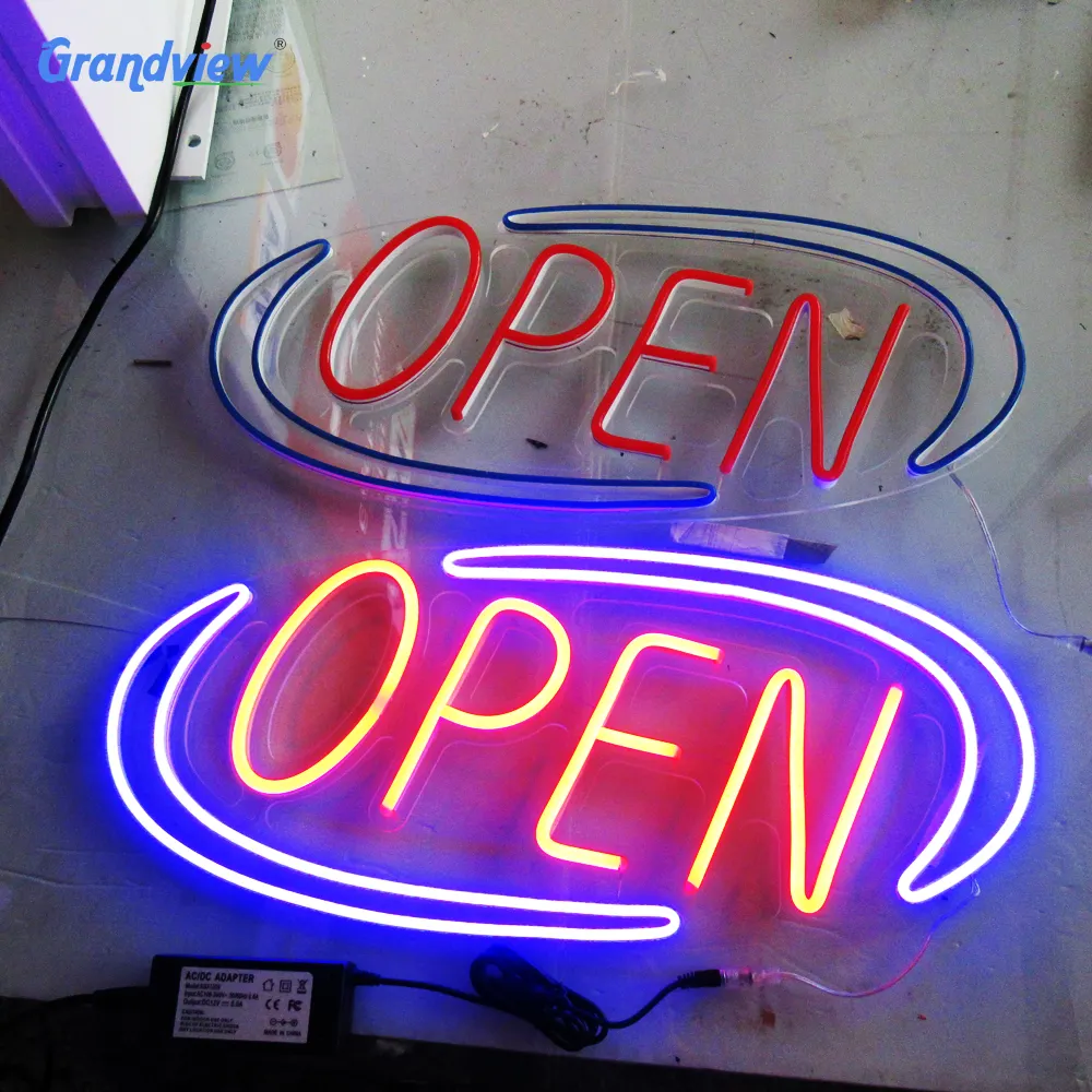 Wasserdichte Outdoor und indoor dekoration NEON LED Shop Öffnen Zeichen acryl neon led offene zeichen
