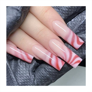 Conception personnelle longue amande <span class=keywords><strong>faux</strong></span> <span class=keywords><strong>ongles</strong></span> nus <span class=keywords><strong>ongles</strong></span> conseils hauts peinture paillettes dessiner blanc motif irrégulier acrylique presse sur les <span class=keywords><strong>ongles</strong></span> - Product Image 5