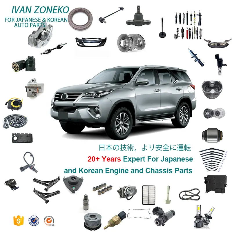 Ivanzoneko fabricante de automóveis, peças de reposição de carro, oem, para toyota corolla camry yaris land cruiser, prado hilux