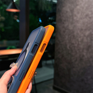 Coque de téléphone portable magnétique mate antichoc en PC avec support pour iPhone 17 Air 16 15 14 Pro Max, étui robuste en TPU avec support intégré - Product Image 6