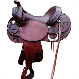 Durable Genuine Leather Horse Racing English Saddle Wood Custom Designs-Equestrian Accessories Leather Crafts Handmade - Product Image 1