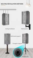 Système de sonorisation portable Xtuga FB10s 2 voies, 10 pouces, enceinte passive stéréo en bois argenté, pour extérieur, professionnel, musique, audio