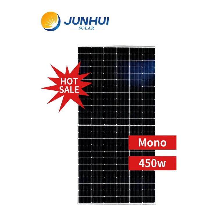 Mono Half Cell Monocrystalline 500w 400 450 Watt Photovoltaic Solarpanel Sun Energia Placa Painel Solar Panel Cell For Home Roof