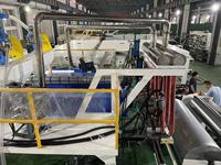 Machine automatique de fabrication de film étirable à double vis avec système de chargement de papier pour plaques de granulation et film d'emballage transparent, moteur inclus