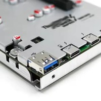 Upgrade-Thunderbolt-Dock kartu grafis eksternal kompatibel untuk Macbook Notebook 60W PD 40Gbps Fan Cooler Workstation