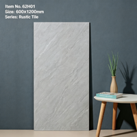 Carrelage moderne en porcelaine brillante à surface grainée sèche, série PH, isolation thermique, antidérapant, pour sols intérieurs, 600*1200, villa