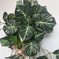 Bandes de feuilles de taro artificielles pour plantes en pot, idéales pour les banquets de mariage, la décoration nordique de la maison, les plantes suspendues d'intérieur et la décoration de jardin.