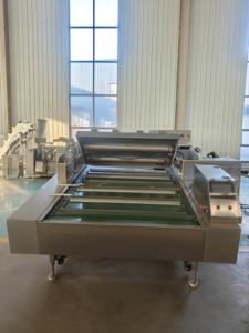 Scelleuse sous vide automatique de type convoyeur électrique pour maïs, fruits, bœuf avec emballage en <span class=keywords><strong>film</strong></span> et papier - Product Image 4