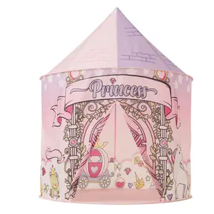 The Girl's Pink Princess Castle Children's Tent Kids Play Pop Up Tent House
