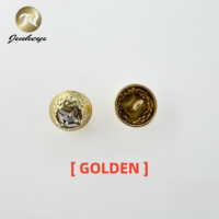 Kancing Logam Paduan Seng 12MM Bermotif Palu Dengan Inlay Berlian Imitasi Persegi, Aksesoris Pakaian, Kancing Baju