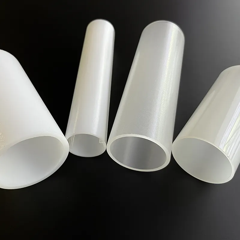 Tubes transparents personnalisables en plastique de cylindre acrylique transparent de tube de verre de PMMA Plexi