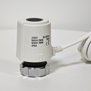 230V termal aktüatör yerden ısıtma sistemi NC kapalı/açık termostatik balmumu vana aktüatör elektrikli CE onaylı ısıtma kablosu - Product Image 1