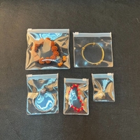 Sac en plastique givré texturé hautement scellé pour un rangement pratique des colliers et autres bijoux