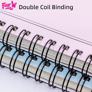 Coil Notebook A5 Double Coil Bound Notebook Student Stationery Supplies Customizable <strong>LOGO</strong> Engraving - Product Image 3