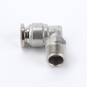 Sway <b>Quick</b> Connect Right Angle External Thread <b>Connector</b> 304 316 Stainless Steel Pneumatic Fitting - Product Image 2