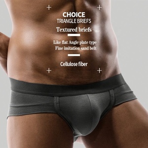 Sous-vêtements en modal en gros pour <span class=keywords><strong>homme</strong></span>, caleçons unis, slips sexy, <span class=keywords><strong>string</strong></span> respirant pour <span class=keywords><strong>homme</strong></span>, <span class=keywords><strong>string</strong></span> pour <span class=keywords><strong>homme</strong></span> - Product Image 3