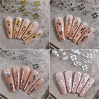 Autocollants 3D Hibiscus pour Ongles, Pétales de Fleurs Blanches, Décorations Élégantes pour Mariage, Design Printemps Sakura, Slider Manucure