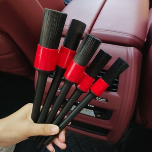 Juego de 5 Cepillos de Lavado de Autos Ultra Suaves de Material PP, Cepillos Flexibles para Ruedas, Herramienta de Limpieza Práctica - Product Image 1