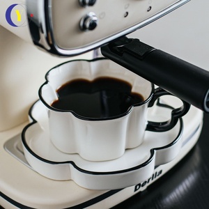 Juego de Taza y Platillo de Cerámica de Alta Gama para Café y Té, Vajilla Elegante para la Cena - Product Image 1