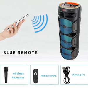 ABS-8303 Altoparlante Intelligente Multifunzionale Portatile per Esterni e Casa, Audio per Danza di Gruppo, Altoparlante Karaoke a 3 Trombe con Microfono - Product Image 3