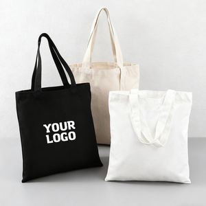 Promotional Gifts Printed <b>Small</b> Canvas Zipper Bags Light Blue Luxury Shopping Bag Custom Logo - Product Image 1