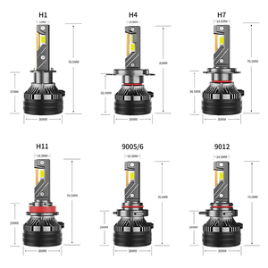 Fari LED A80 con Tre Tubi di Rame, 17000Lm 170W, H3 H13 9005 9006, Lampadine LED per <span class=keywords><strong>Auto</strong></span> H11 H7 H4, DC12V - Product Image 2