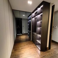 Armoire de chambre moderne de luxe léger en bambou multicouche, mobilier de maison, vente directe d'usine