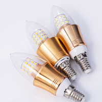 Ampoule LED Candelabra de haute qualité E14, lumières de bougie 5W/7W/9W/12W, blanc lumière du jour, changement de couleur, haute luminosité, économie d'énergie